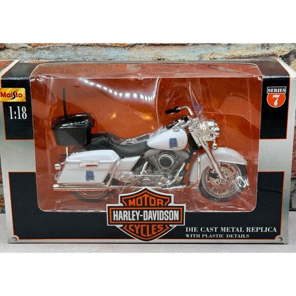 maisto Other - Harley Davidson Alabama State Trooper Motorcycle Die Cast Metal Replica 1:18